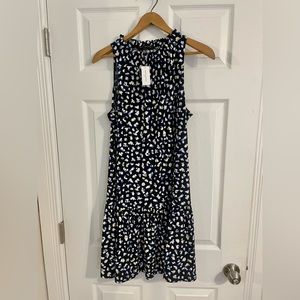 Dark blue patterned sun dress